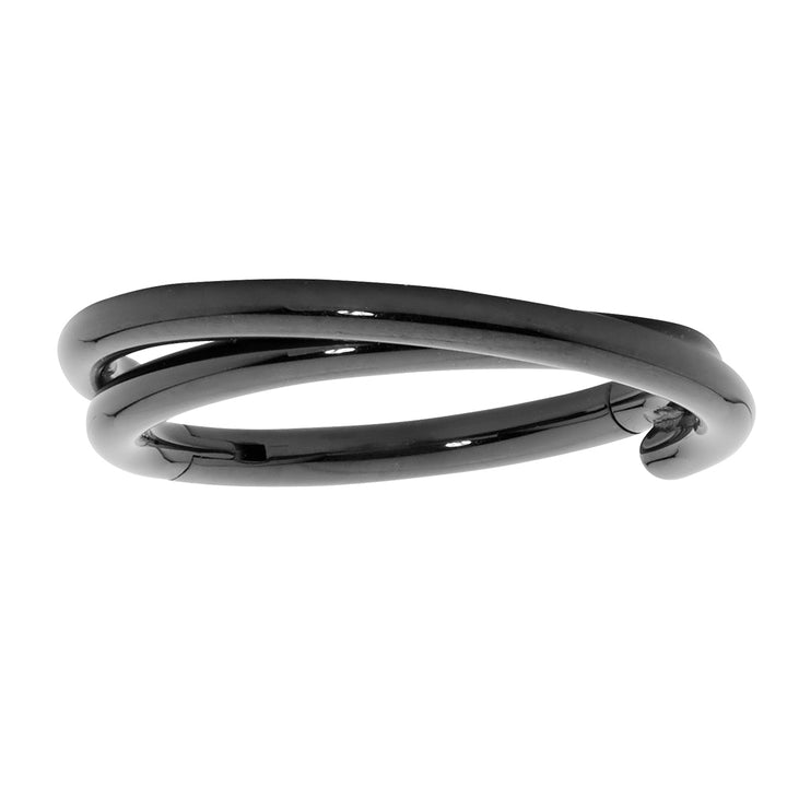 1 Piece 16G Titanium Double Twist Hinged Hoop Segment Ring Earring 8mm 10mm