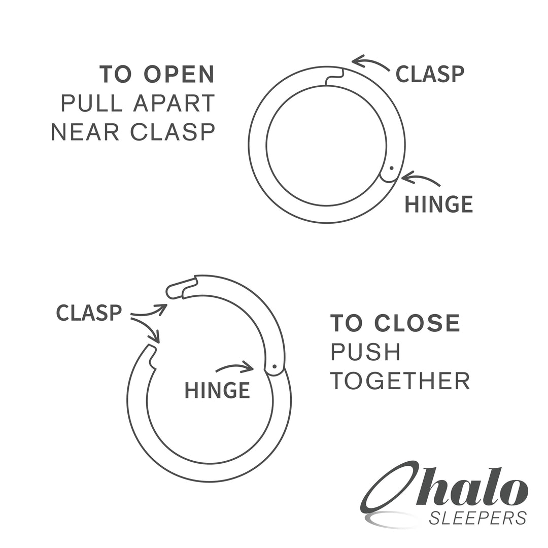 1 Pair 20G (thinnest) Titanium Polished Hinged Hoop Sleeper Earrings 6mm – 10mm
