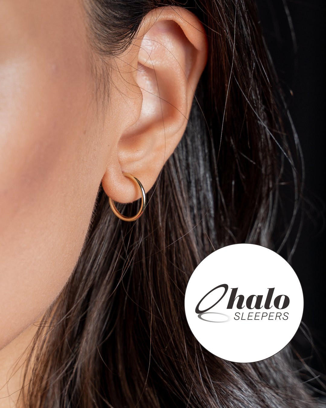 1 Pair 20G (thinnest) Titanium Polished Hinged Hoop Sleeper Earrings 6mm – 10mm