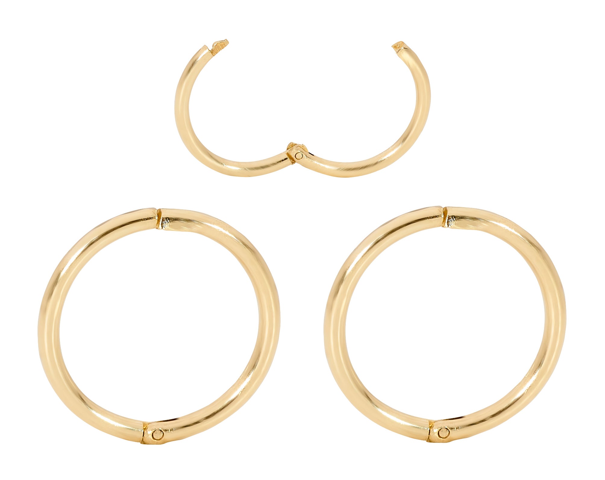 Signature Collection 14k Yellow Gold 25mm Hoop Earrings 45363 - Emerald  Lady Jewelry