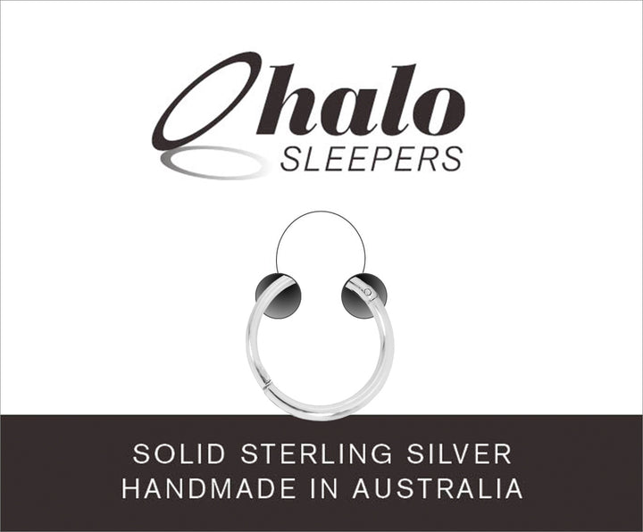 1 Piece Solid Sterling Silver Hinged Hoop Sleeper Earring 8mm - 14mm