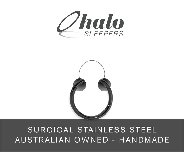 1 Piece 20G (thinnest) Stainless Steel Polished Hinged Hoop Segment Nose Ring Earring 6mm – 10mm