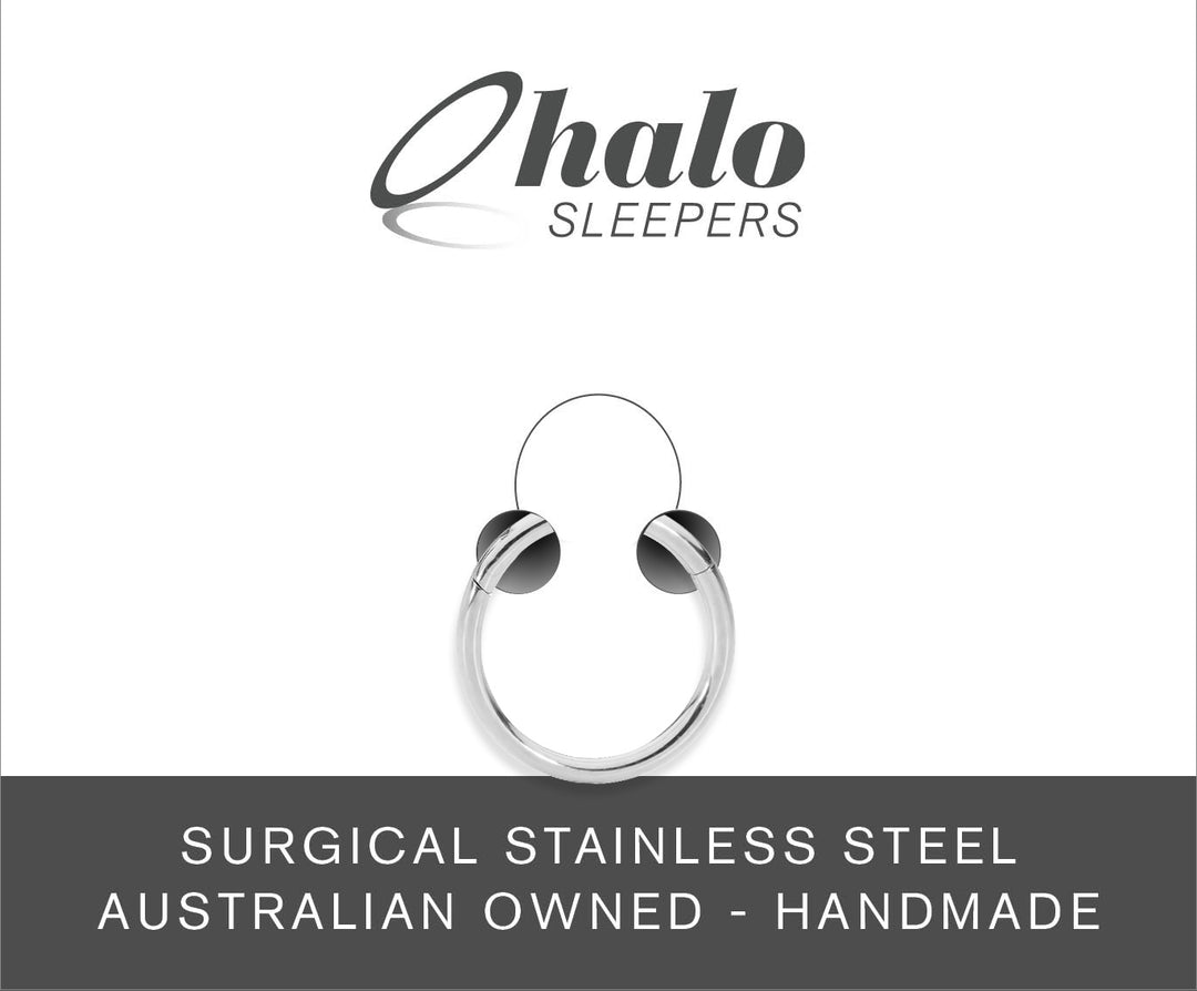 1 Piece 20G (thinnest) Stainless Steel Polished Hinged Hoop Segment Nose Ring Earring 6mm – 10mm