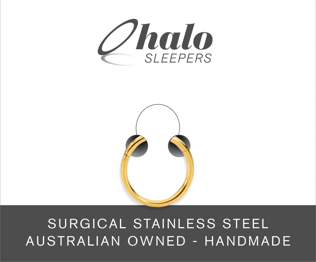 1 Piece 14G Stainless Steel Polished Hinged Hoop Segment Nose Ring Earring 6mm – 16mm