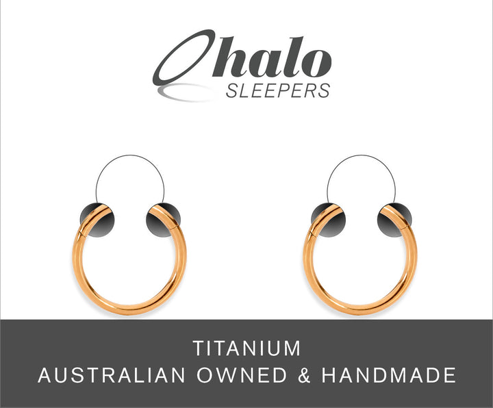 1 Pair 20G (thinnest) Titanium Polished Hinged Hoop Sleeper Earrings 6mm – 10mm