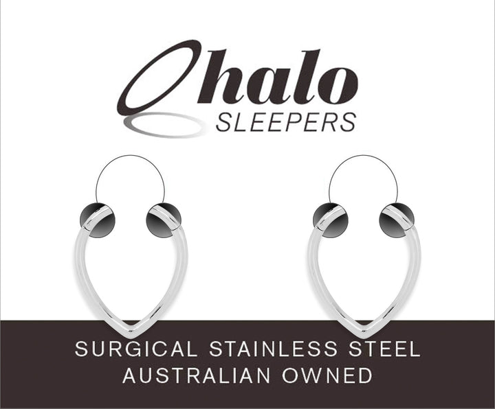 1 Pair 16G Stainless Steel Tear Drop Hinged Hoop Sleeper Earrings 8mm 10mm