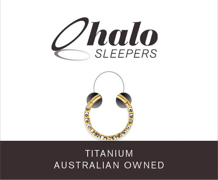 1 Piece 16G Titanium Gem Hinged Hoop Segment Ring Earring 6mm - 10mm
