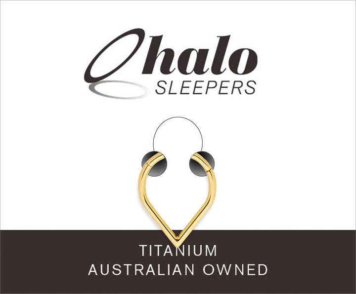 1 Piece 16G Titanium Tear Drop Hinged Hoop Segment Ring Earring 8mm 10mm