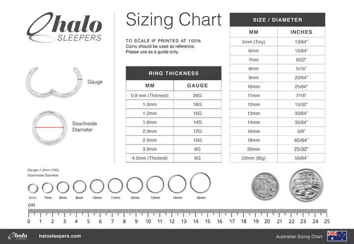 1 Pair 16G Stainless Steel Moon Hinged Hoop Sleeper Earrings 8mm 10mm
